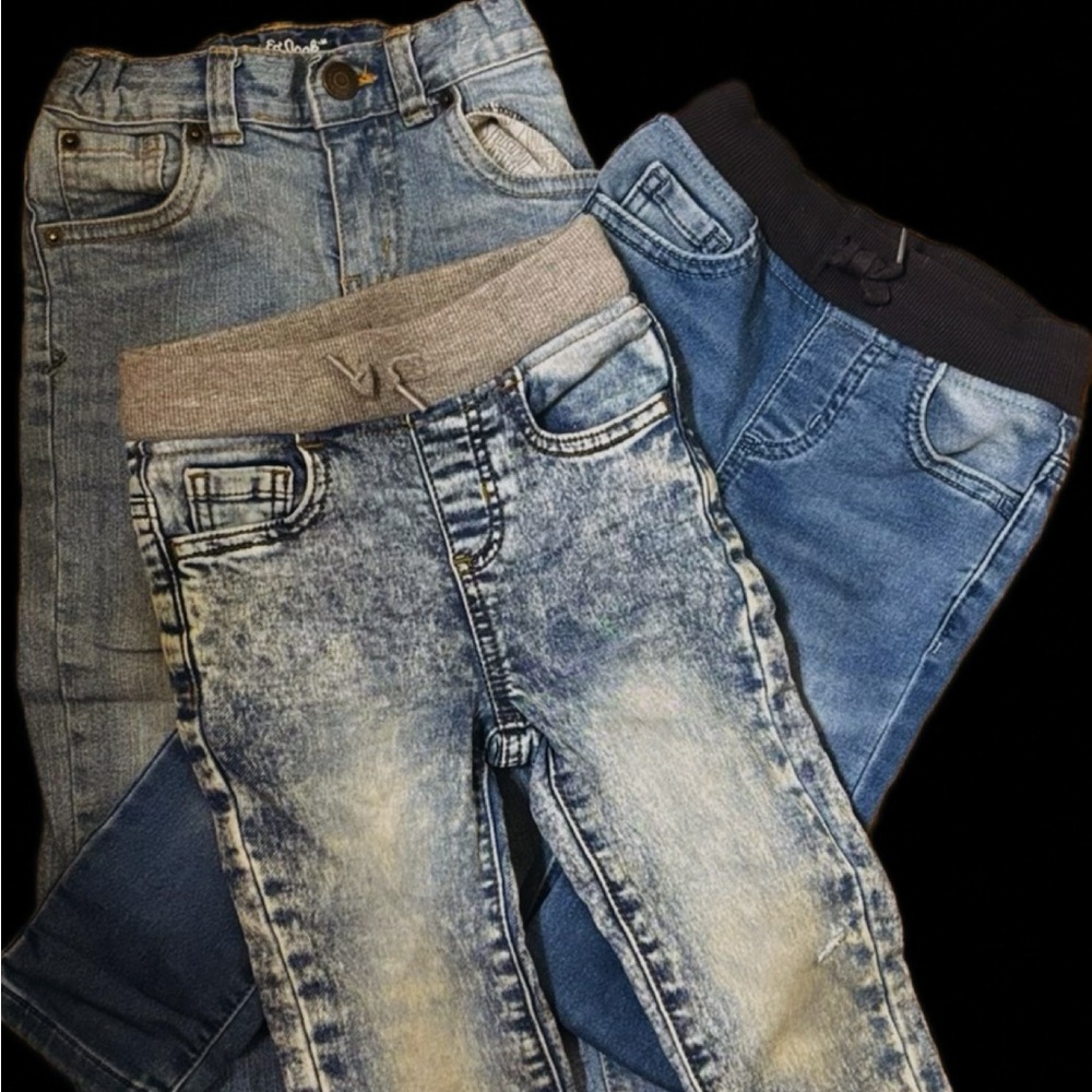 Kids Blue Denim Jeans Set